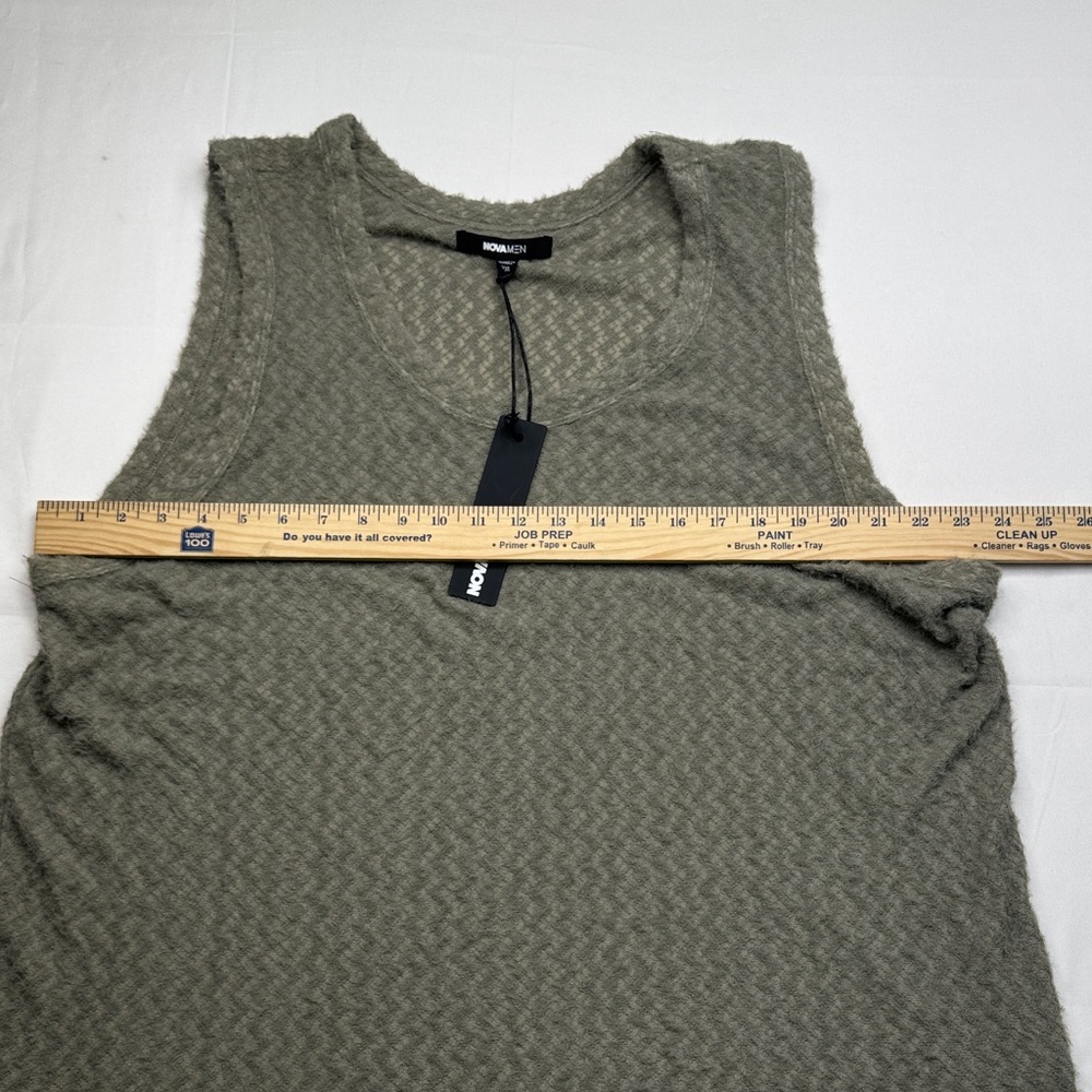 Fashion Nova men men’s Textured Tank Top in Gray xxl 2X 2XL sweater vest style - Picture 6 of 7